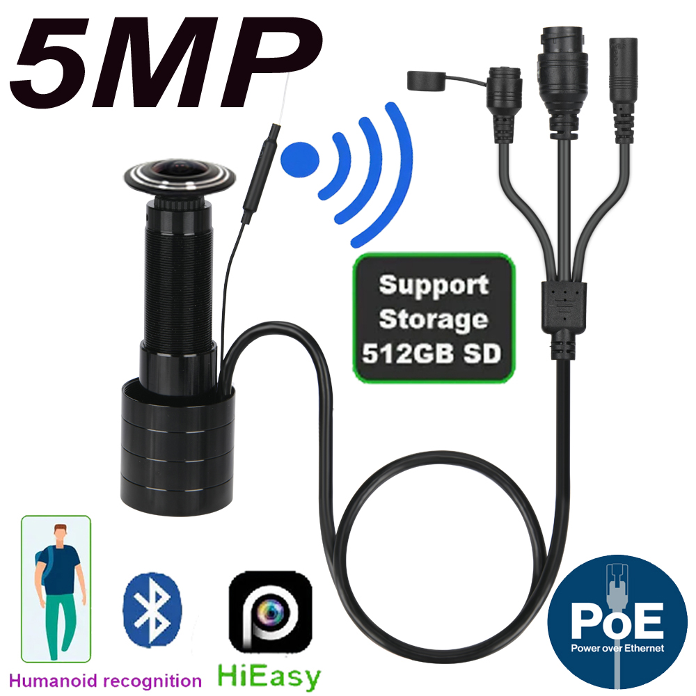Home Security Camera Installation - 5MP porte oeil IP POE caméra