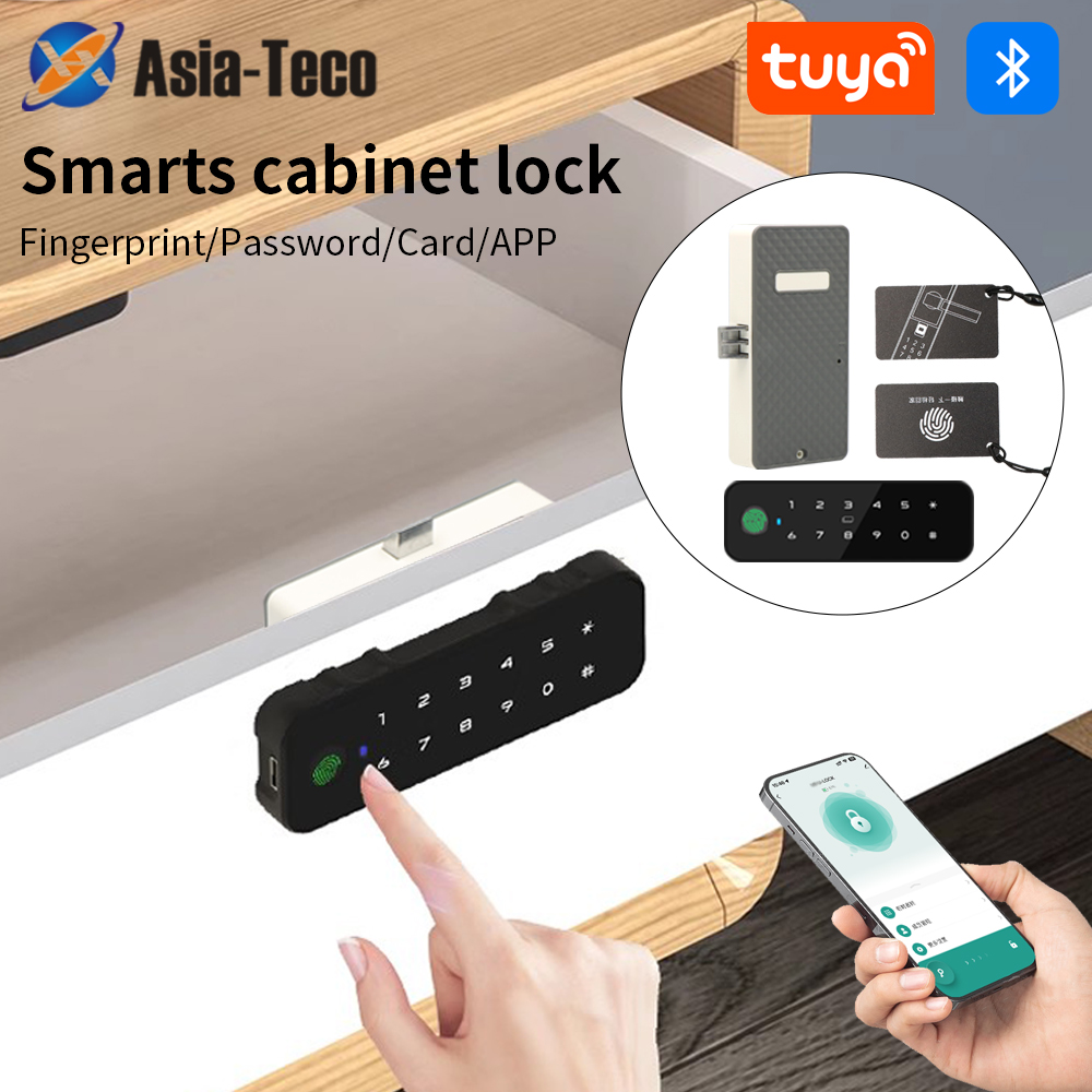 Home Security Door Lock - Tuya – armoire intelligente en bois,
