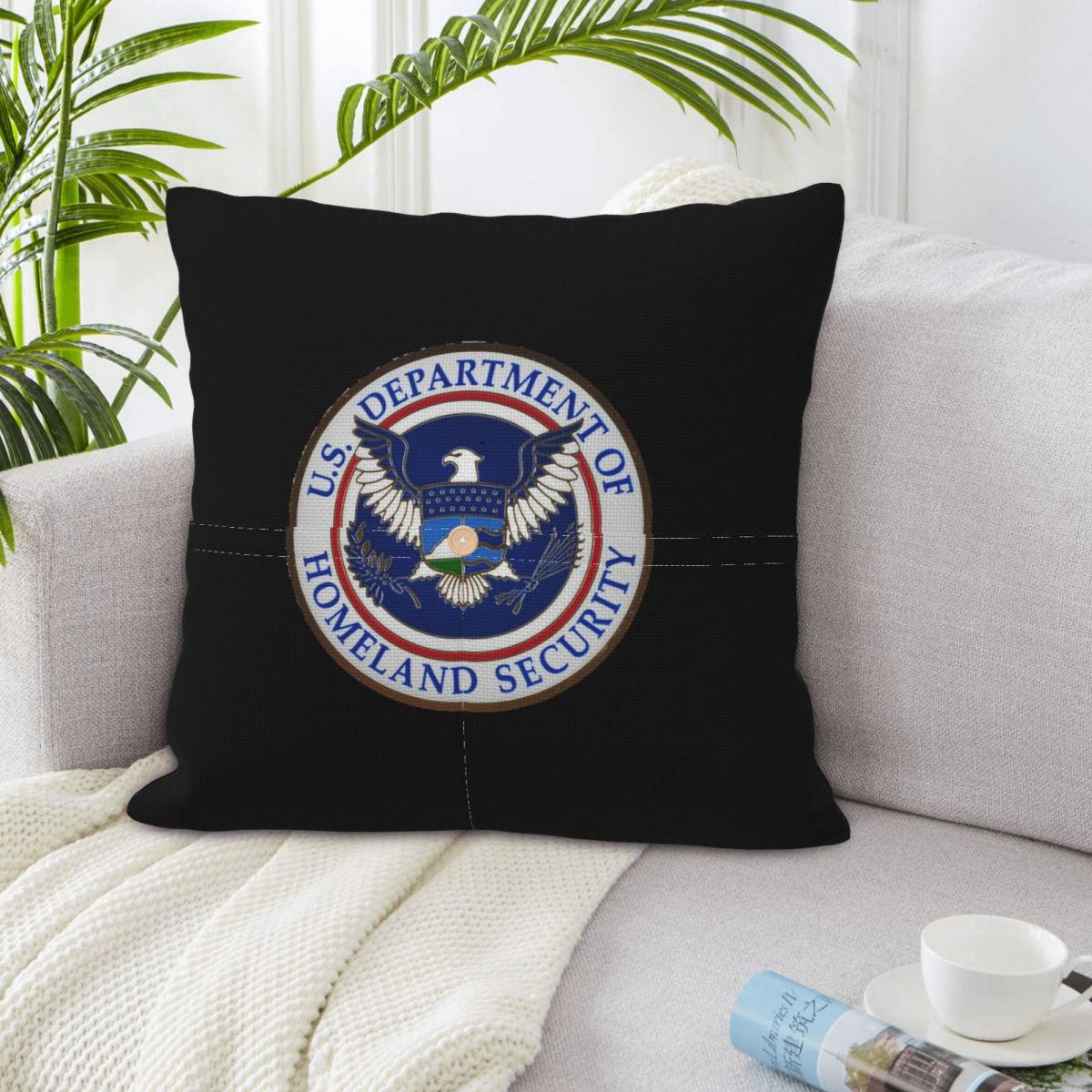 Home Security Department - DHS - Housse de coussin carrée