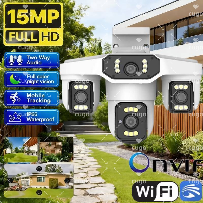 Home Security Police - Caméra IP Wifi 15MP 8K à