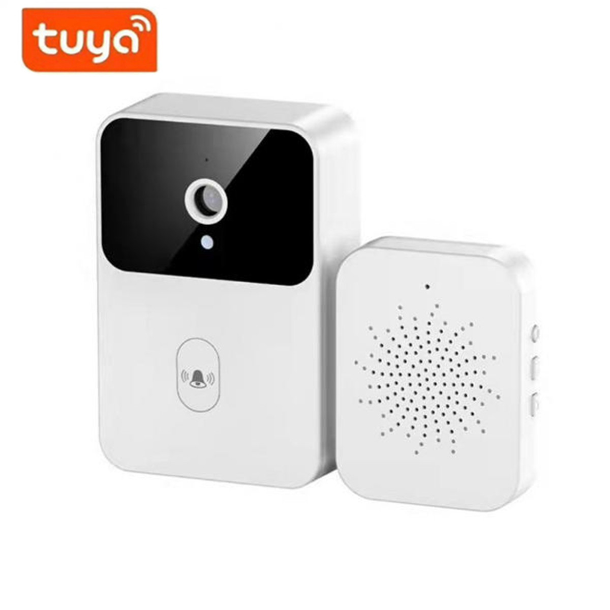 Home Security Land - Sonnette sans fil WiFi Tuya, caméra