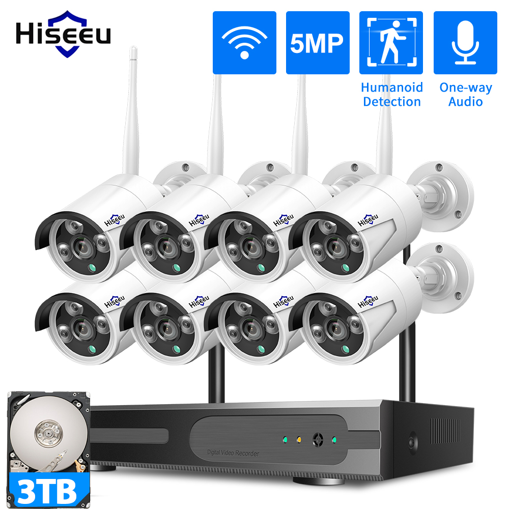 Home Security Wifi Camera - Système de sécurité CCTV WiFi Hiseeu