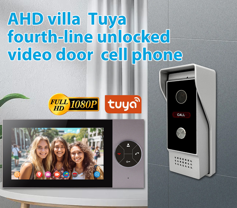 Home Security Land - Écran IPS 7 pouces, télécommande Tuya,