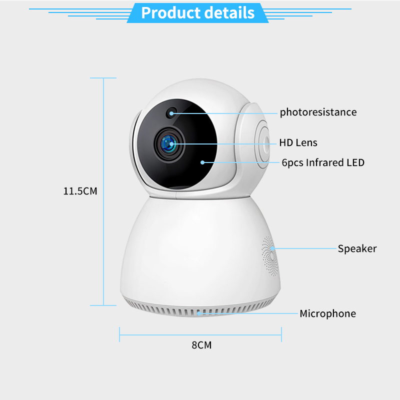 Home Security Land - Caméra IP WiFi 1080P pour la