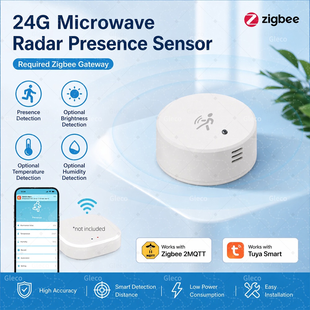 Home Security Battery - Capteur de présence humaine Zigbee Tuya
