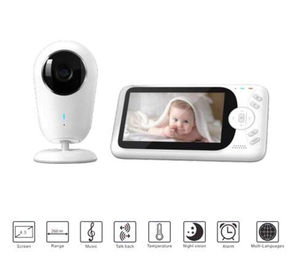 Moniteur bébé sans fil Full HD - Home Security Land avis et prix