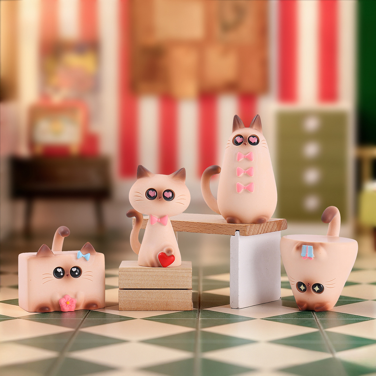 Figurine de chat siamois équil - Home Security Items avis et prix