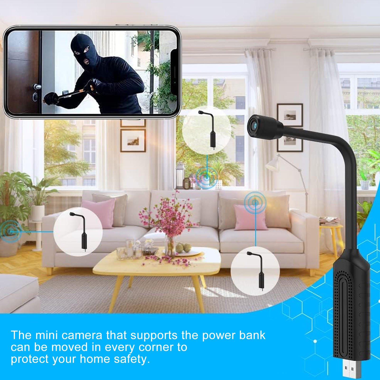 Mini caméra de sécurité sans f - Hidden Camera Clock avis et prix