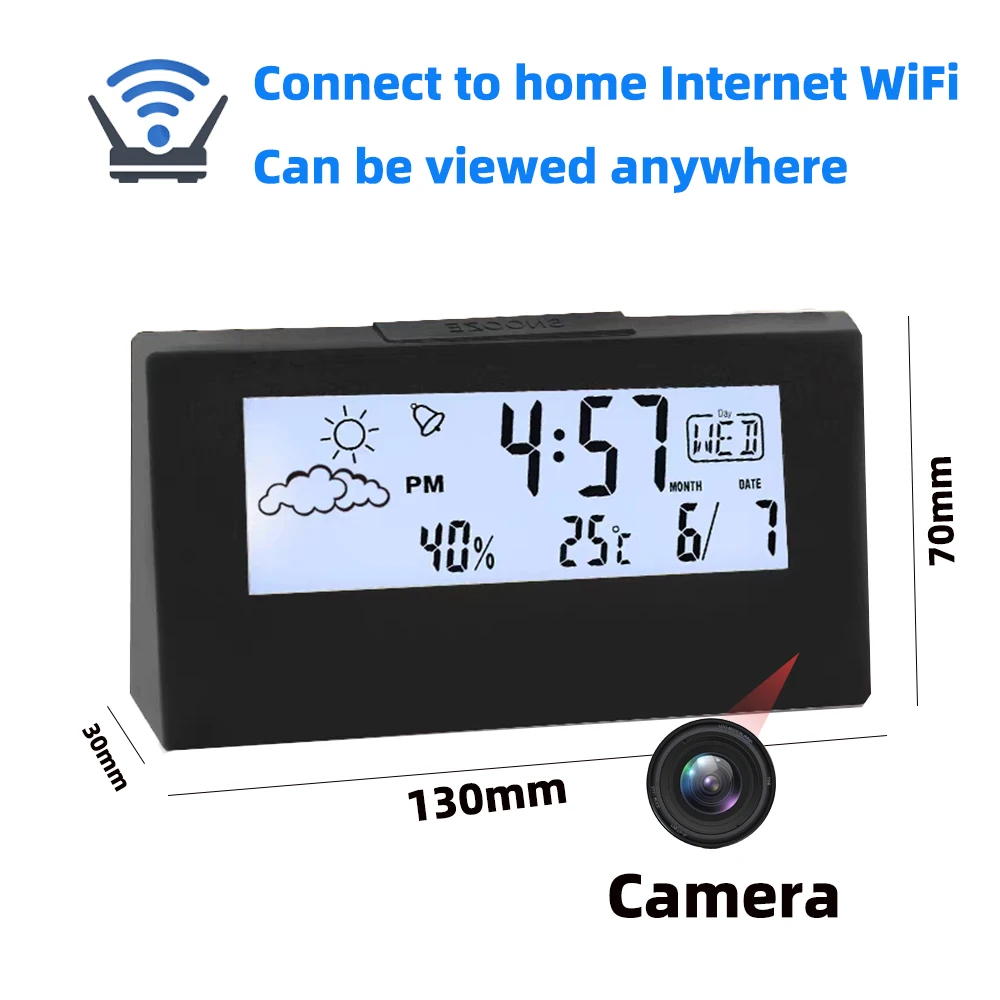 Nouvelle mini caméra 4KHD avec - Hidden Camera Clock avis et prix