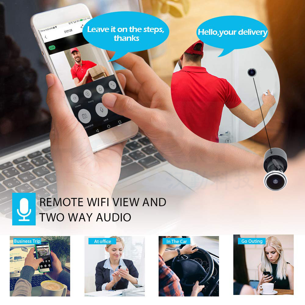 5MP porte oeil IP POE caméra M - Home Security Camera Installation avis et prix