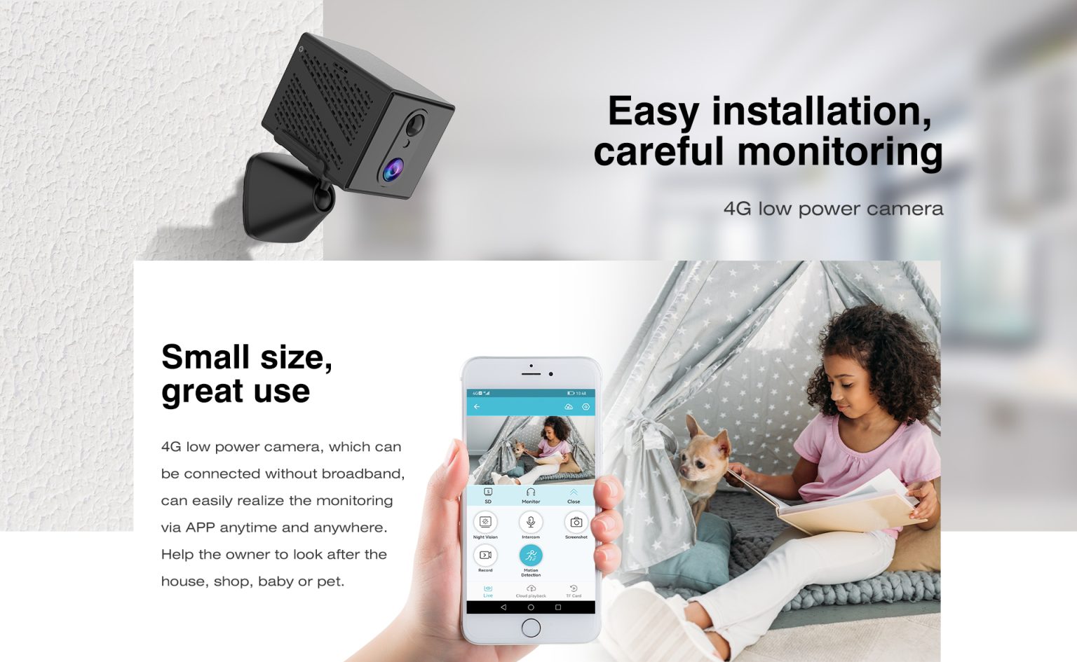 Caméra IP WIFI 3MP 1296P O-Kam - Home Security Land avis et prix