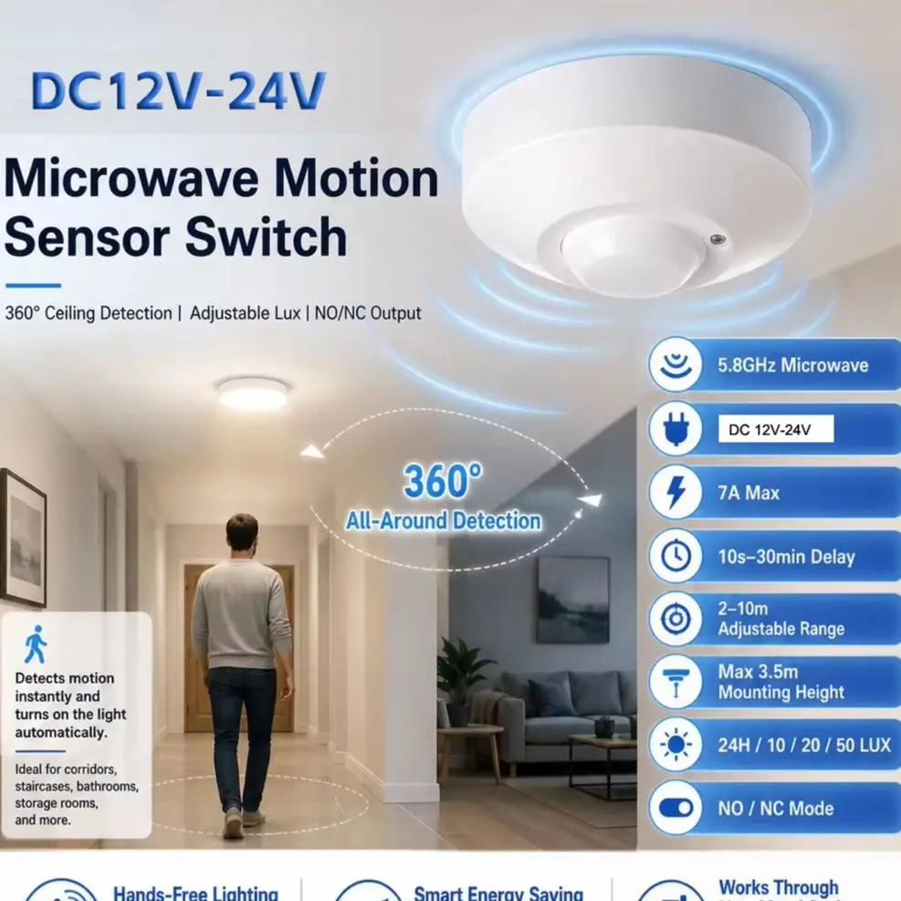 Interrupteur à capteur radar m - Home Security Radar System avis et prix