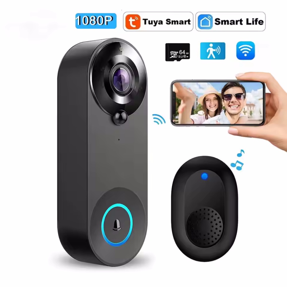 Tuya 1080P sans fil WIFI sonne - Home Security Camera Installation avis et prix