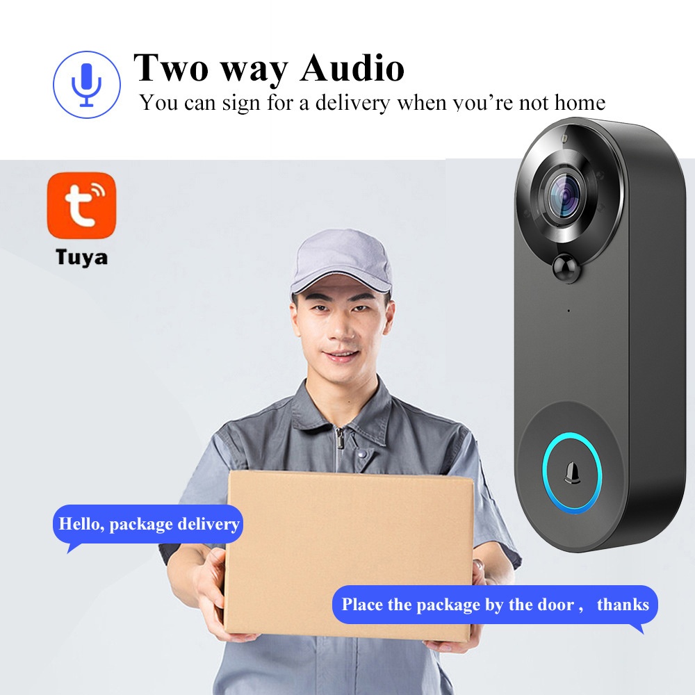 Tuya 1080P sans fil WIFI sonne - Home Security Camera Installation avis et prix