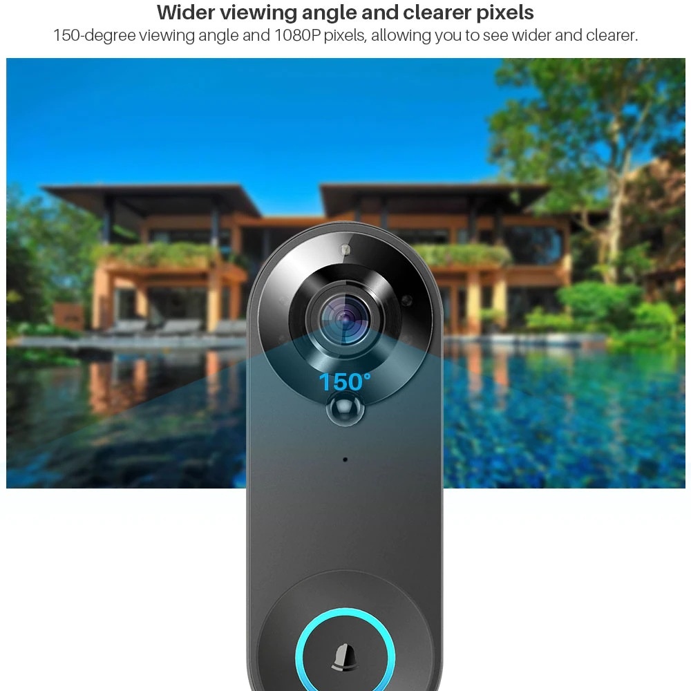 Tuya 1080P sans fil WIFI sonne - Home Security Camera Installation avis et prix