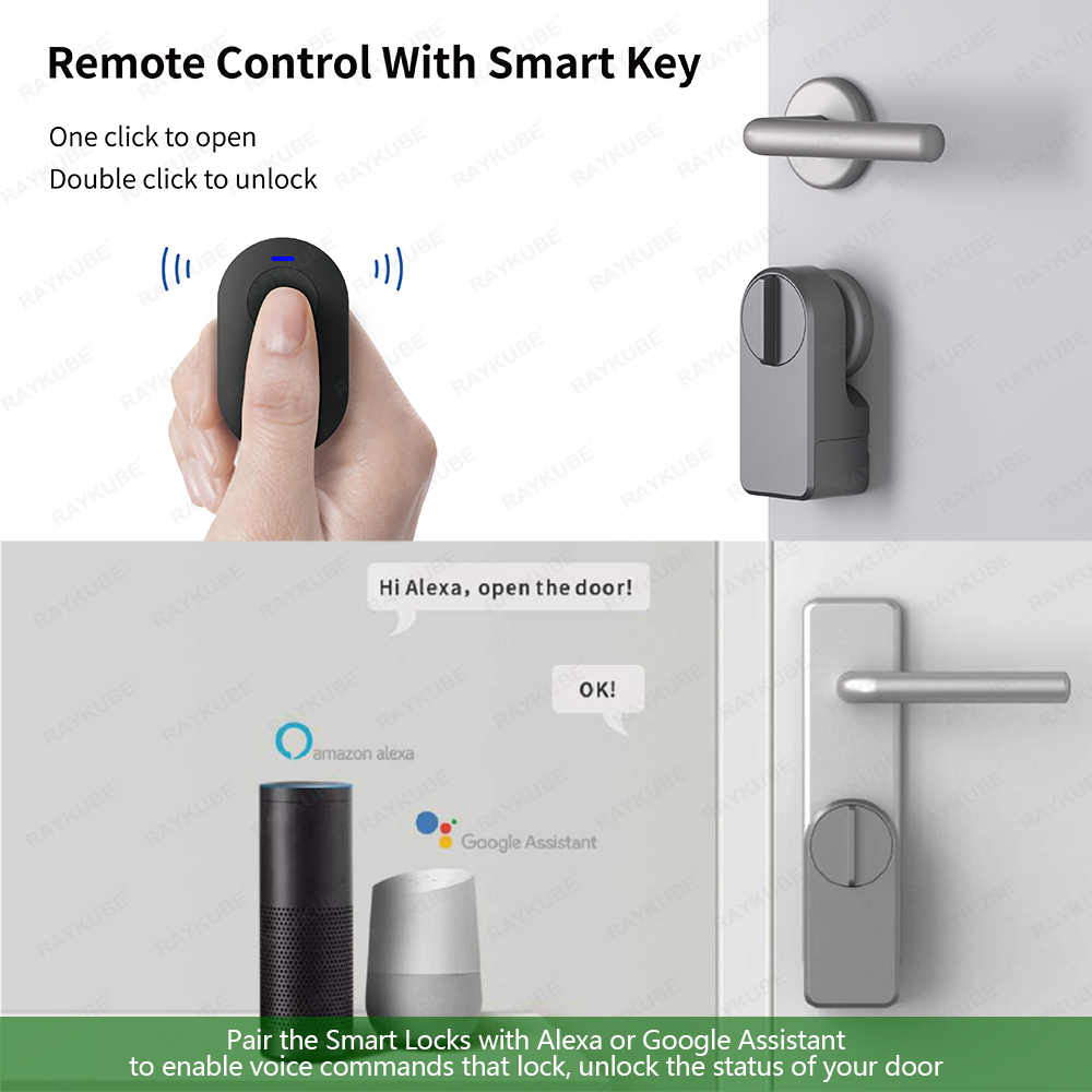 RAYKUBE A1 Pro Tuya BEL ensemb - Home Security Door Lock avis et prix