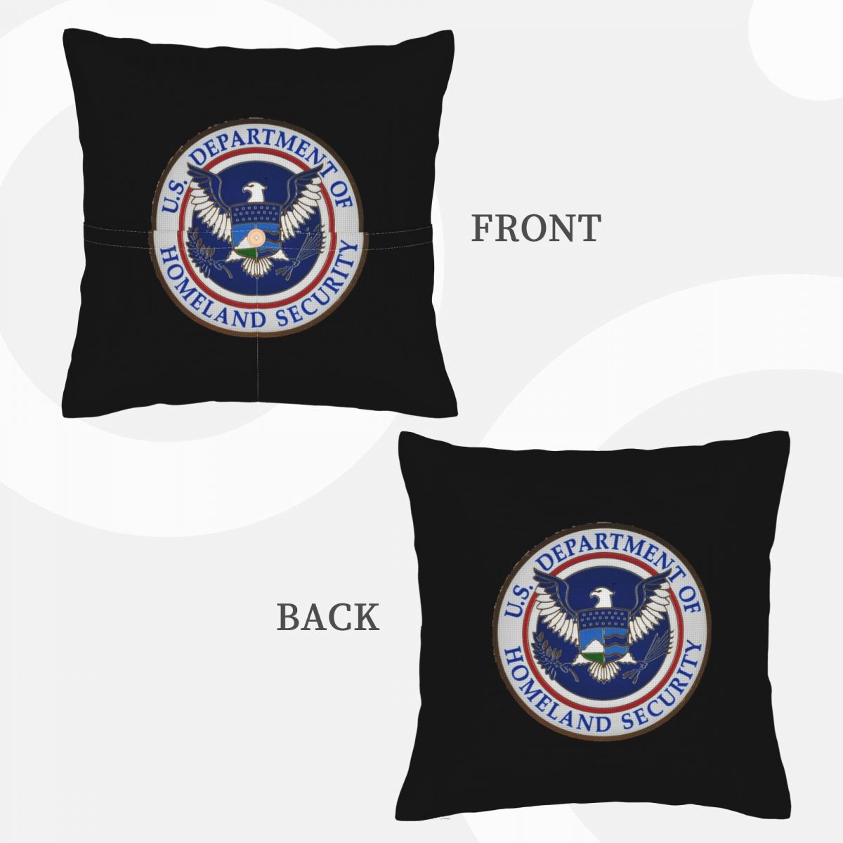 DHS - Housse de coussin carrée - Home Security Department avis et prix