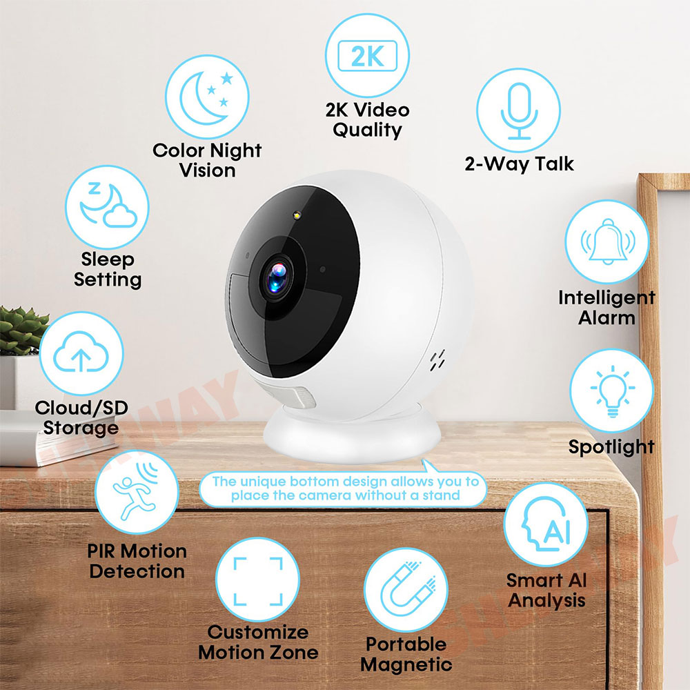 Caméra de sécurité sans fil Wi - Home Security Ai avis et prix