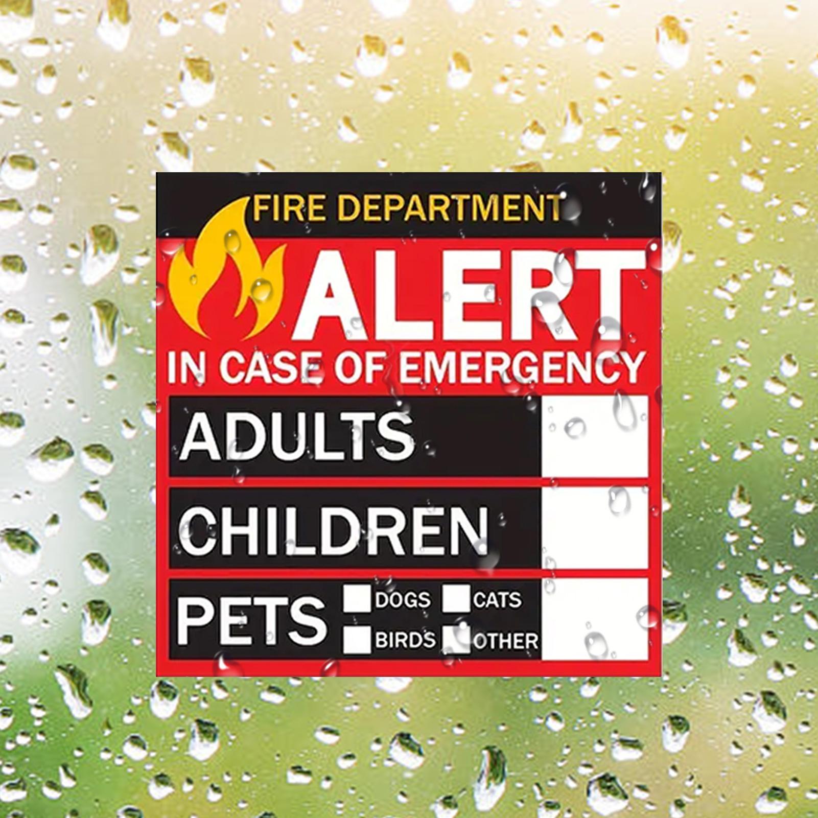 Autocollant d'alerte incendie  - Home Security Department avis et prix