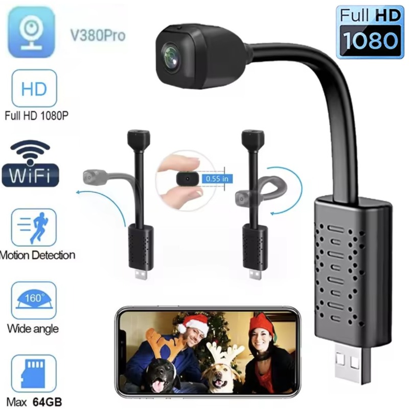 V380 PRO Mini caméra 1080P HD  - Hidden Camera Clock avis et prix