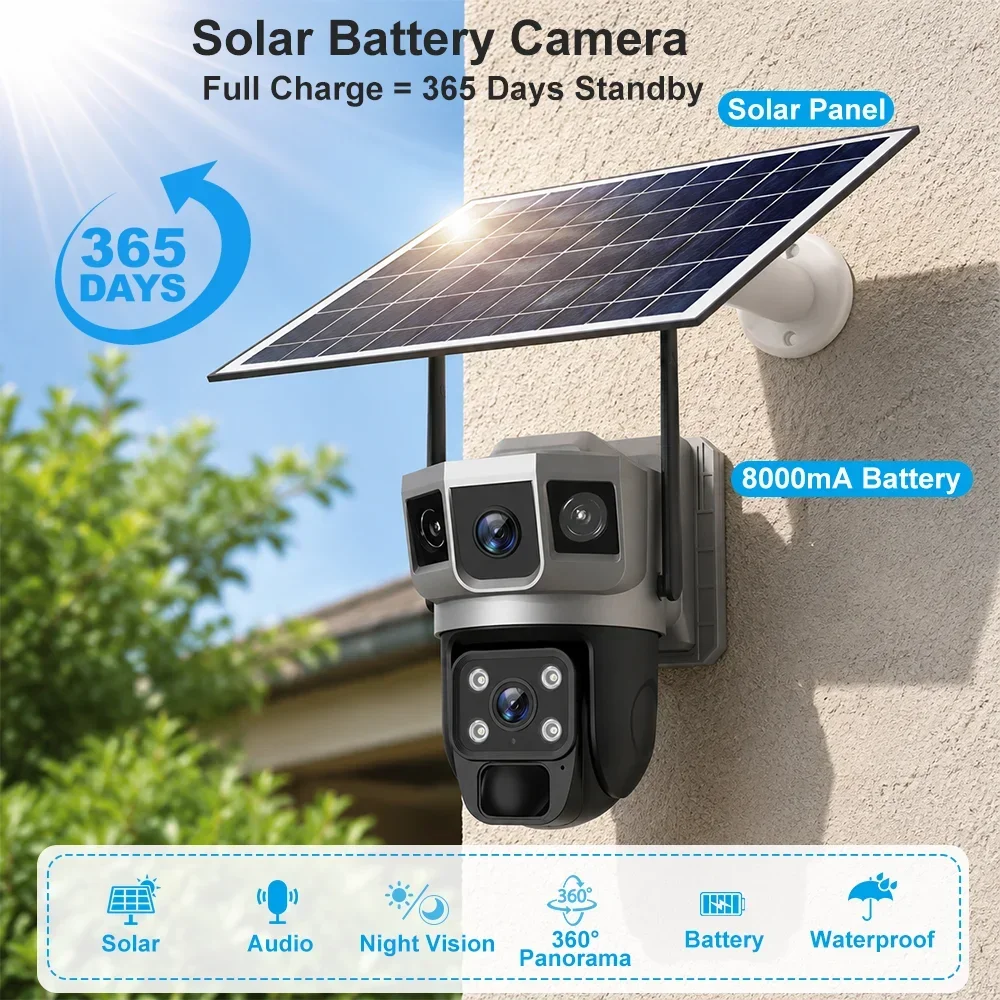 Caméra de sécurité V380 4K 3 é - Home Security Battery avis et prix