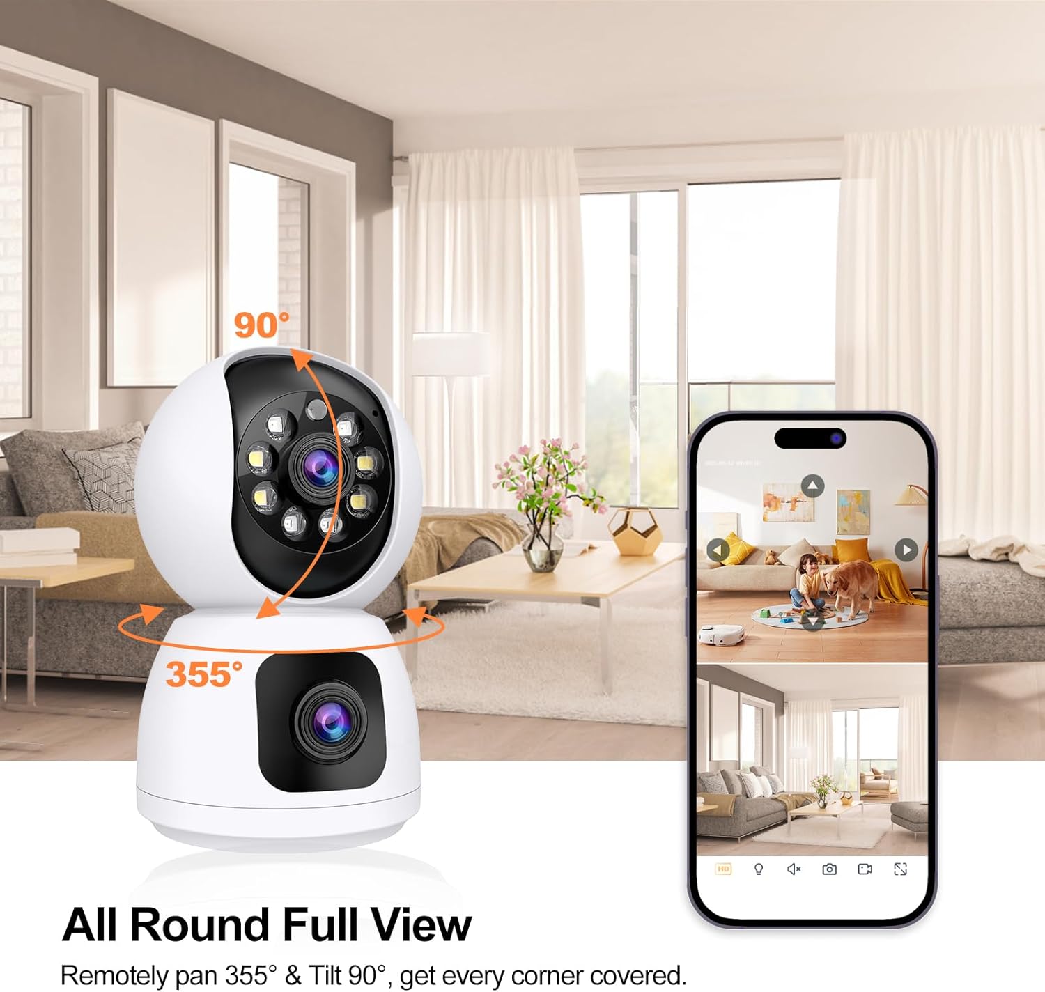Caméra de sécurité PTZ intelli - Home Security Ai avis et prix