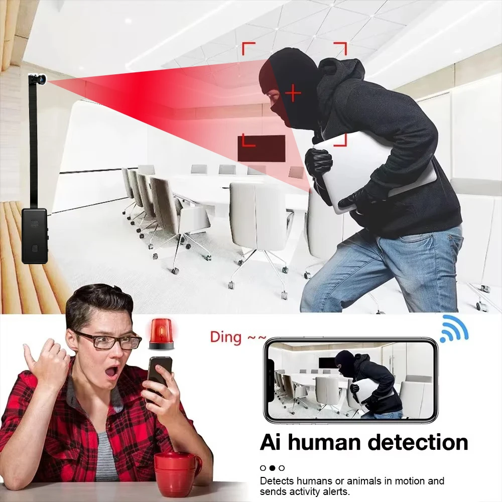 Mini caméra Wi-Fi HD4K, prend  - Hidden Camera Clock avis et prix