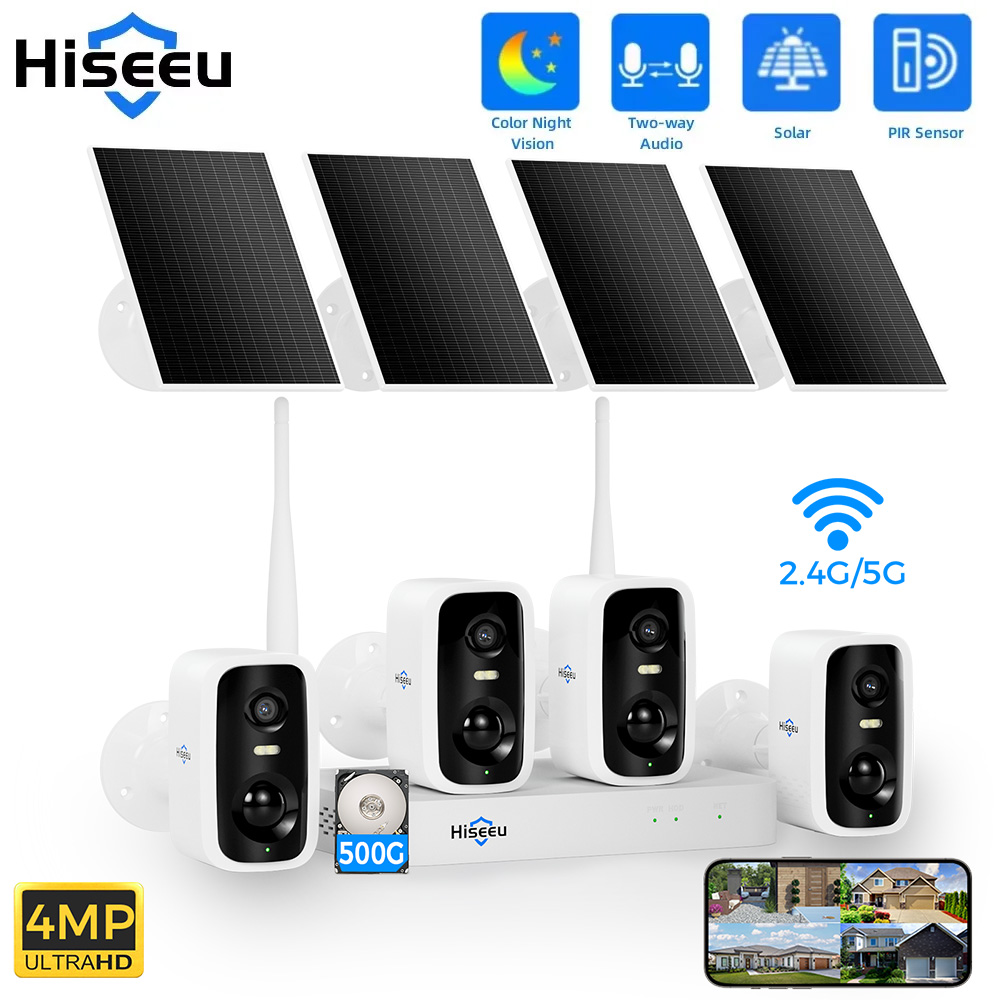 Hiseeu 10CH NVR 4MP WiFi camér - Home Security Video Systems avis et prix
