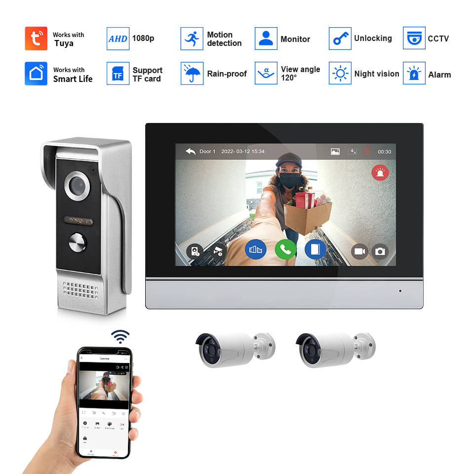Visiophone avec écran IPS de 7 - Home Security Land avis et prix