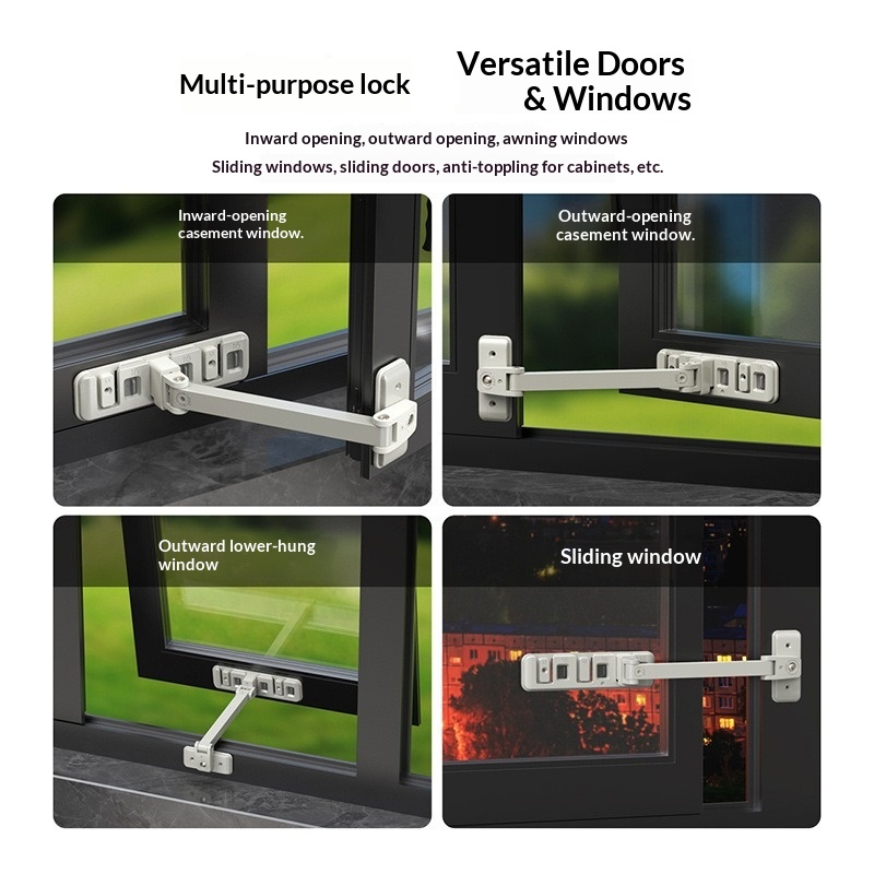 Verrou de sécurité réglable po - Home Security Door Lock avis et prix