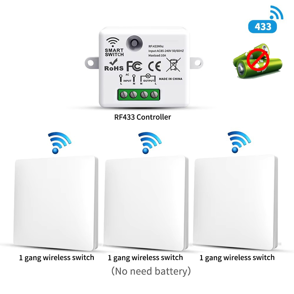 Interrupteur sans fil RF433 au - Home Security Battery avis et prix