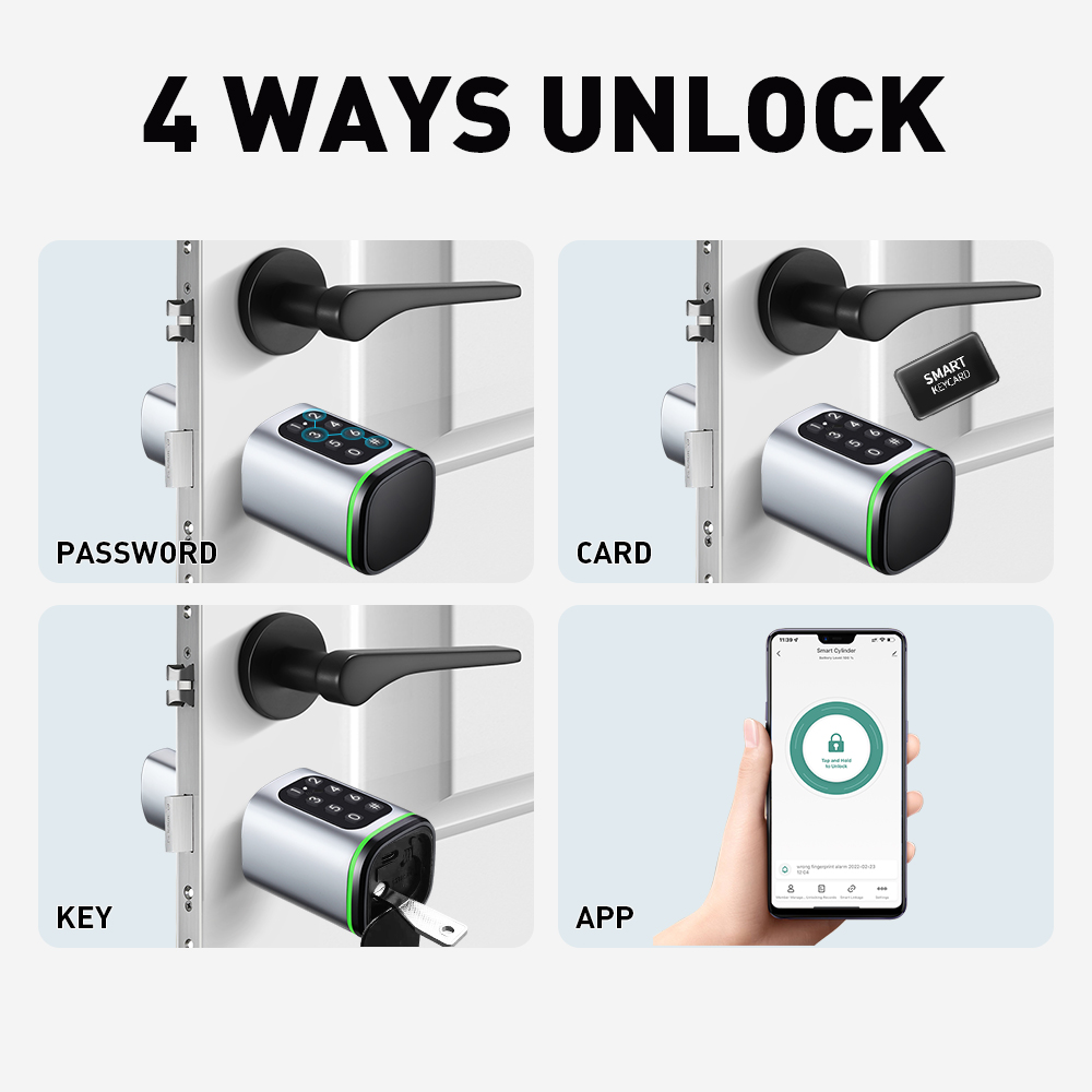 Serrure à cylindre intelligent - Home Security Battery avis et prix