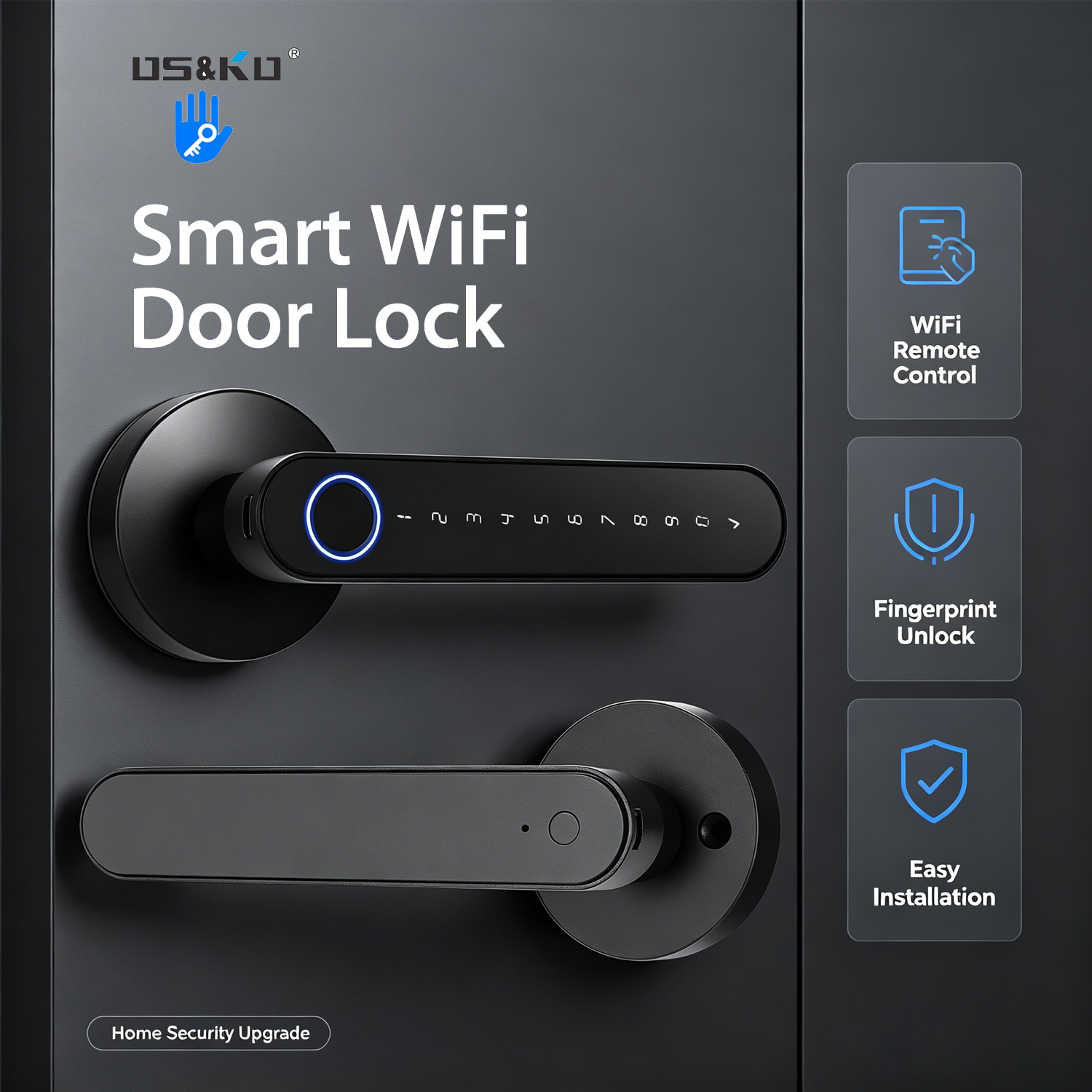 Serrure de porte numérique int - Home Security Battery avis et prix